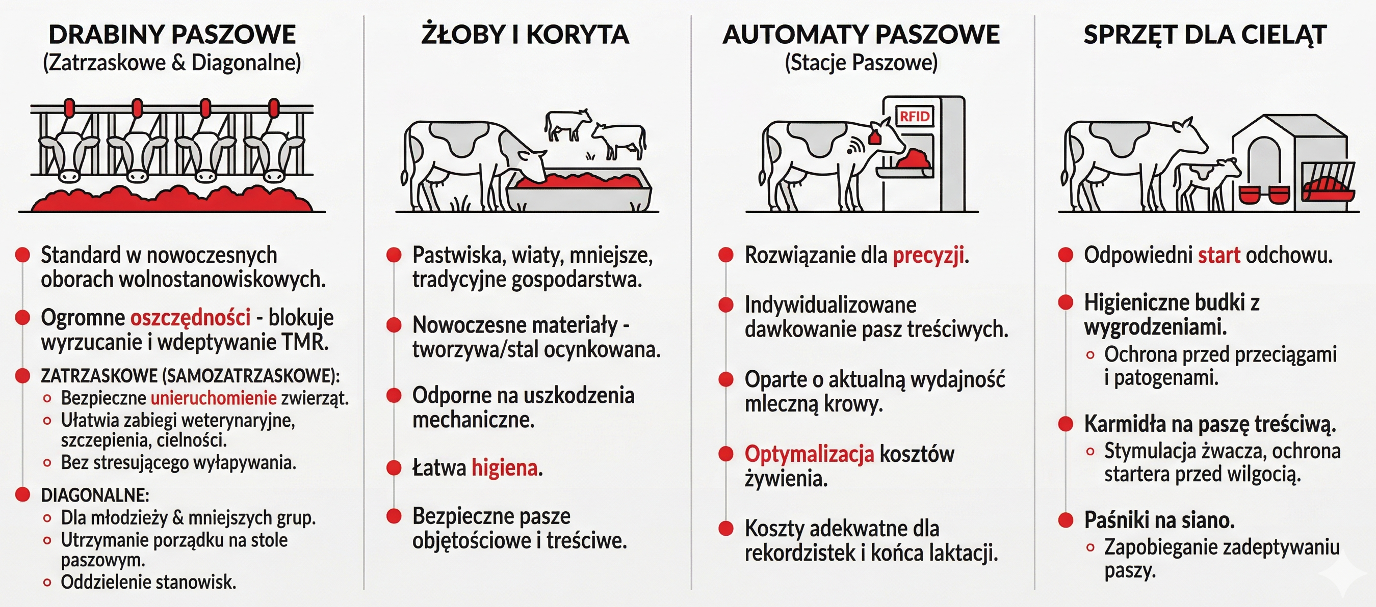 Popularne rozwiązania do zadawania pasz